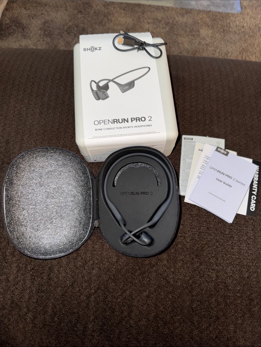 Shokz OpenRun Pro 2 Bone Conduction Headphones - Black